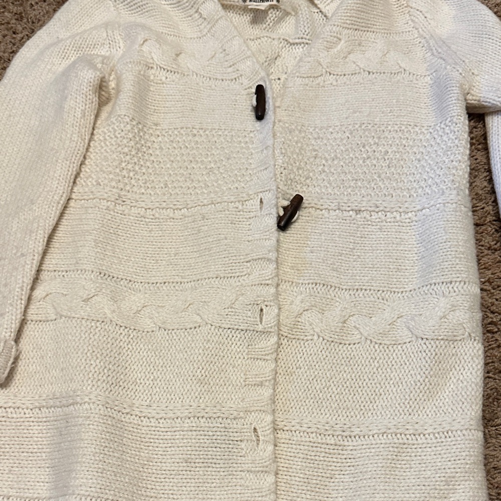 Ruff Hewn Cream Knit Cardigan
